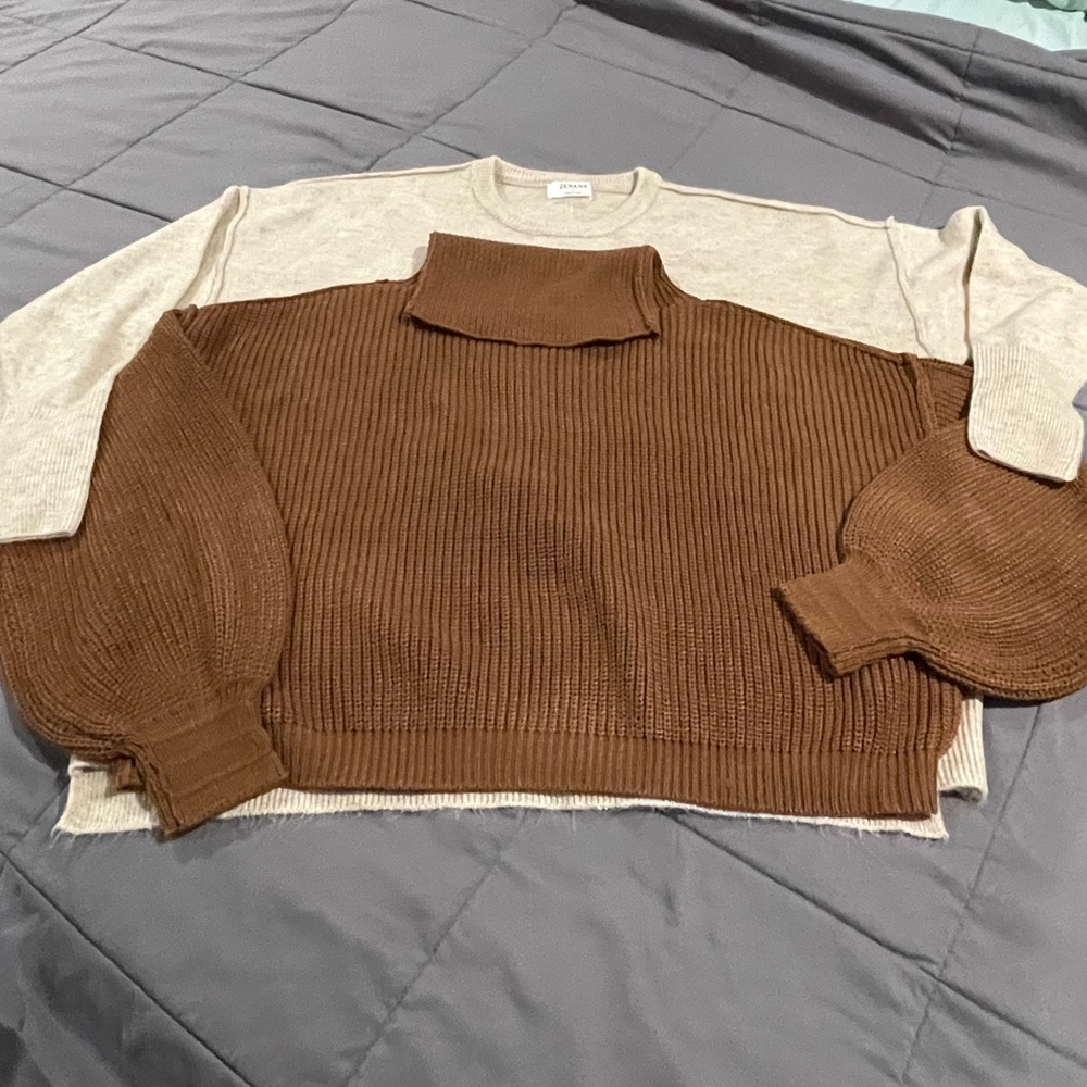 Two Brand New Zenana Sweaters (L)